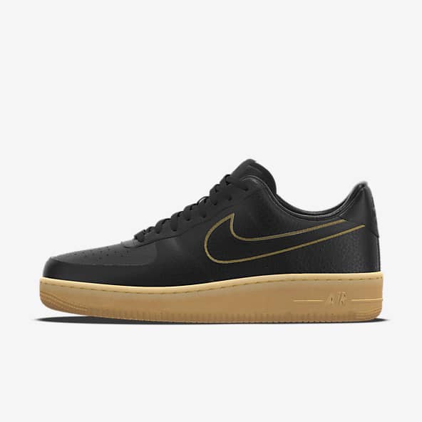 Black Air Force 1 Low Top Shoes. Nike UK
